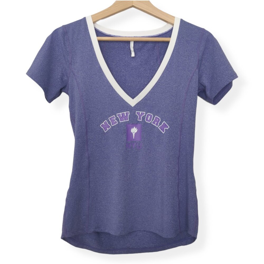 Campus Crew NYU New York Purple T-Shirt